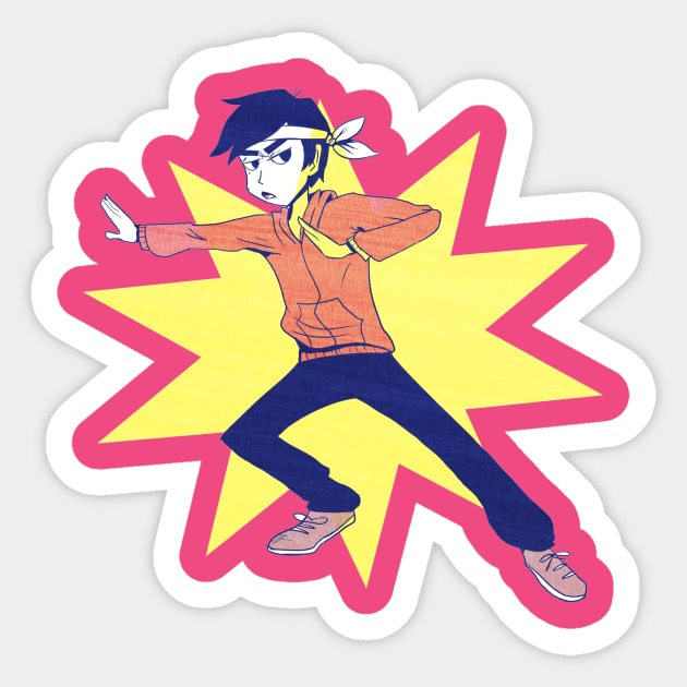 Marco's karate moves Sticker by panchi